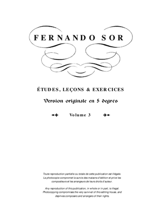 Book cover for Études, leçons et exercices, vol. 3