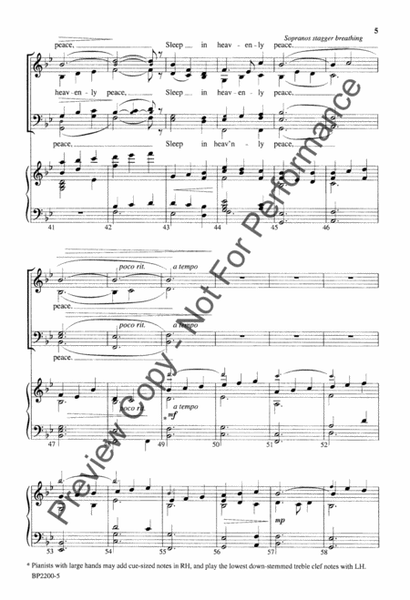 Silent Night (octavo) [SATB choir] image number null