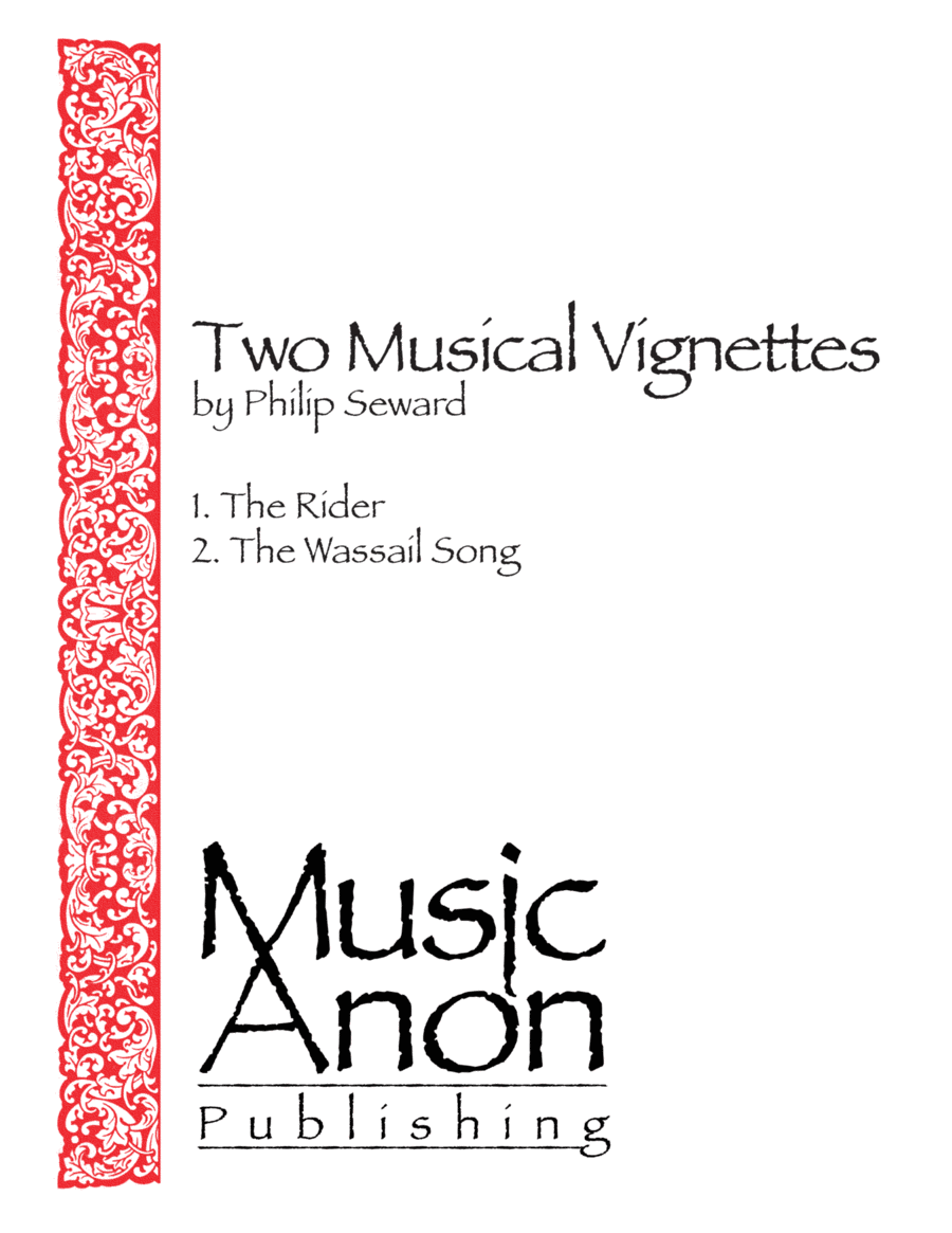 Two Musical Vignettes: The Rider & The Wassail Song Piano, Vocal, Guitar scores gallery preview page 1