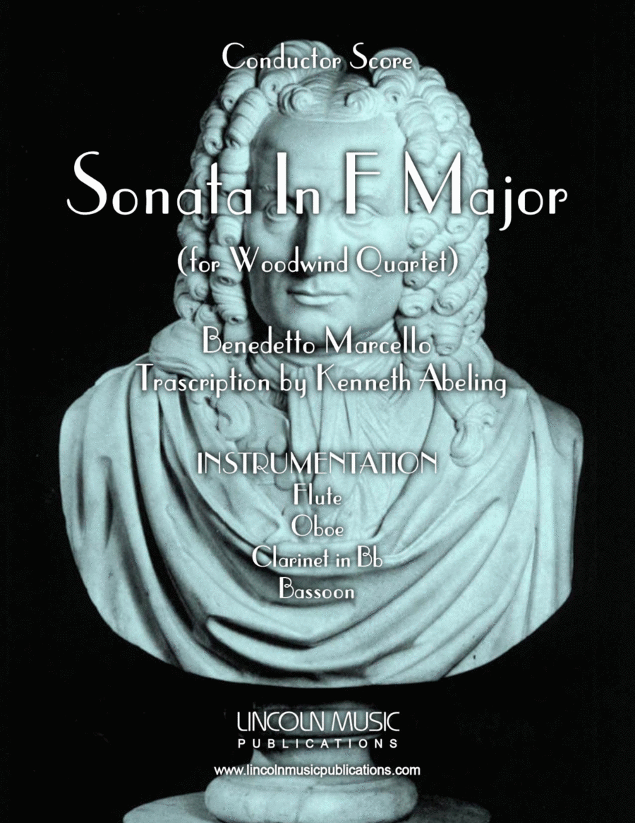Marcello - Sonata in F Major (for Woodwind Quartet) Woodwind Quartet scores gallery preview page 1