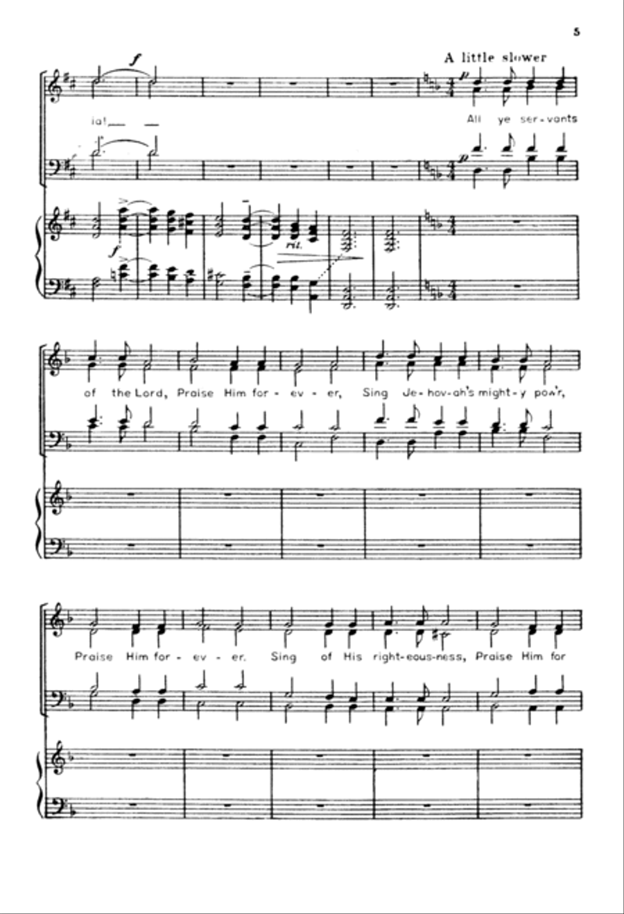 Now Let Us All Praise God and Sing 4-Part scores gallery preview page 3