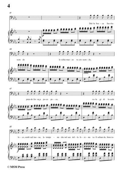 Rossini-La calunnia in E flat Major,for Voice and Piano image number null