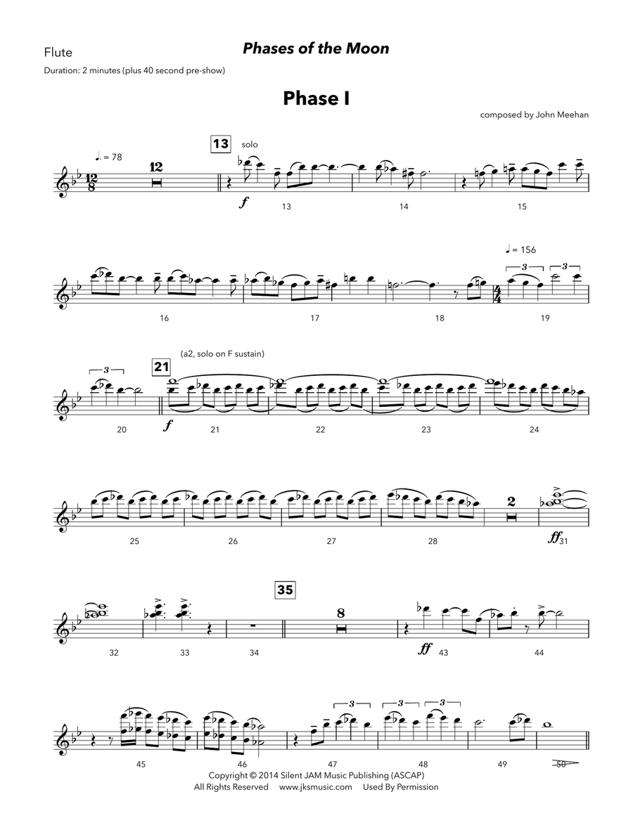 Phases of the Moon Marching Band scores gallery preview page 2