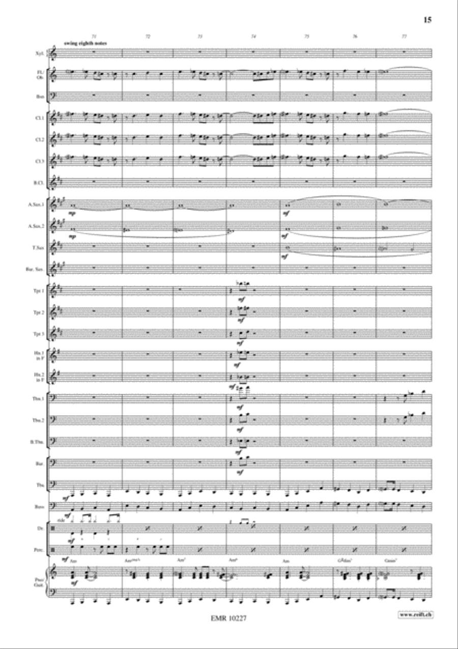 Swingair Bumble Bee Concert Band scores gallery preview page 16