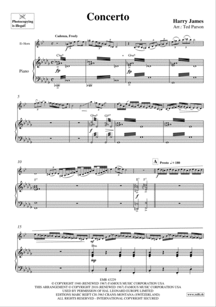 Concerto Horn scores gallery preview page 4