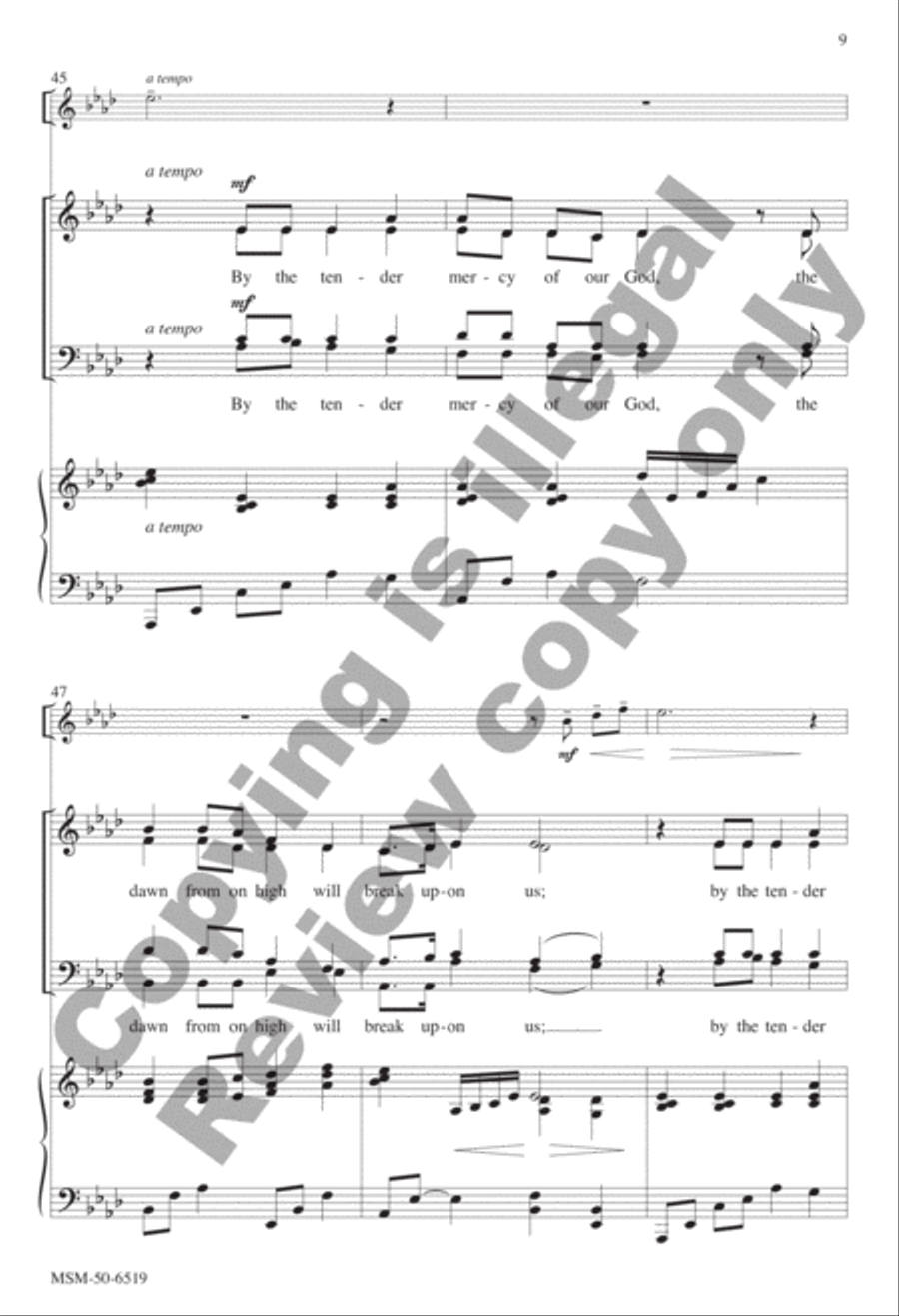 There's a Wideness in God's Mercy 4-Part scores gallery preview page 9