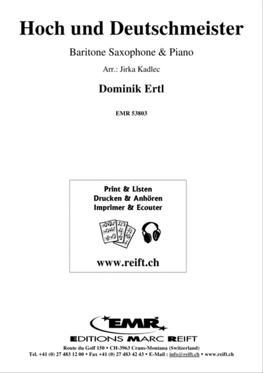Hoch und Deutschmeister Baritone Saxophone scores gallery preview page 2