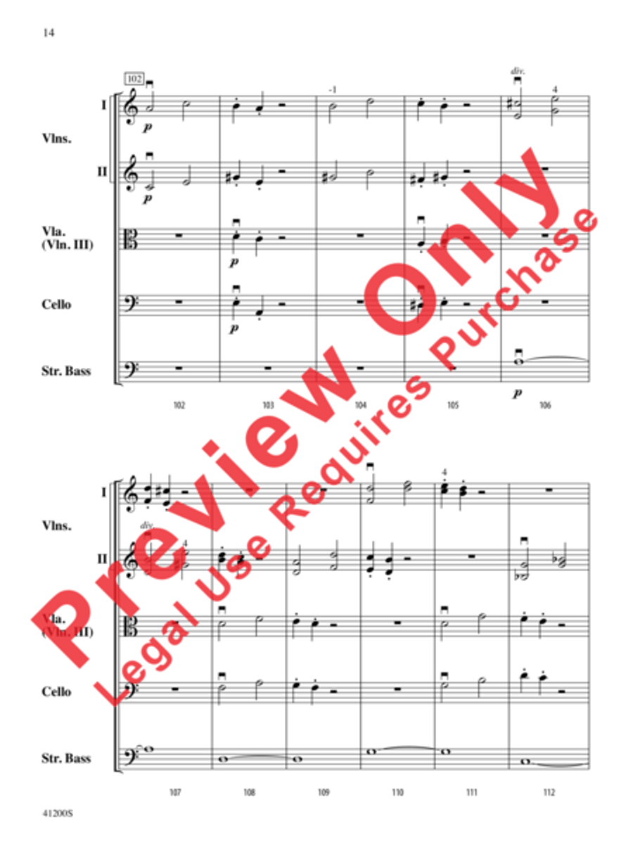 Allegro Molto String Orchestra scores gallery preview page 15