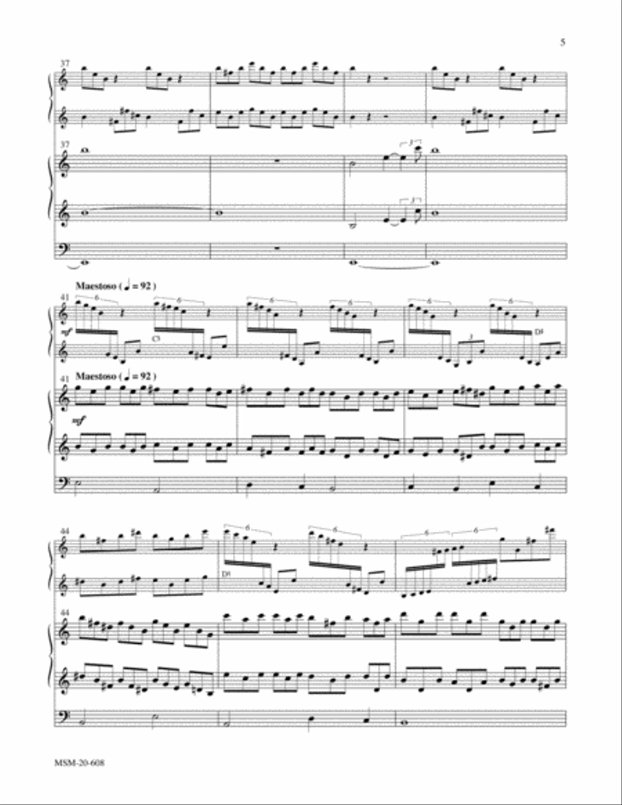 Crucifer No. 3 from Hymns for Harp and Organ Harp scores gallery preview page 6