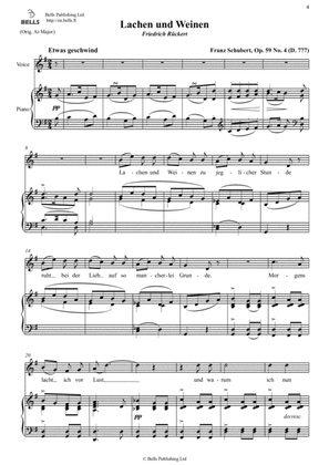 Lachen und Weinen, Op. 59 No. 4 (D. 777) (G Major)