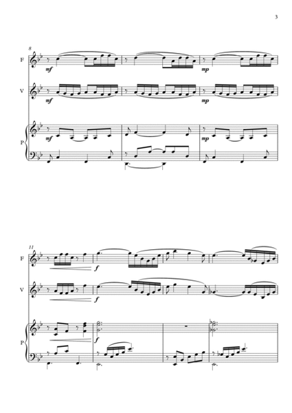 The Flower Duet for Flute, Violin and Piano - Score Only image number null