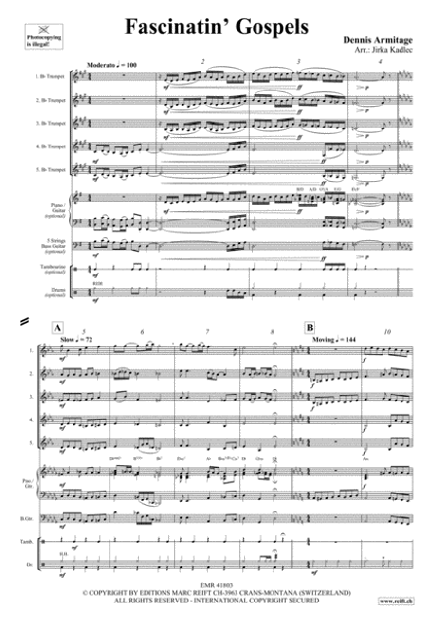Fascinatin' Gospels Trumpet scores gallery preview page 3
