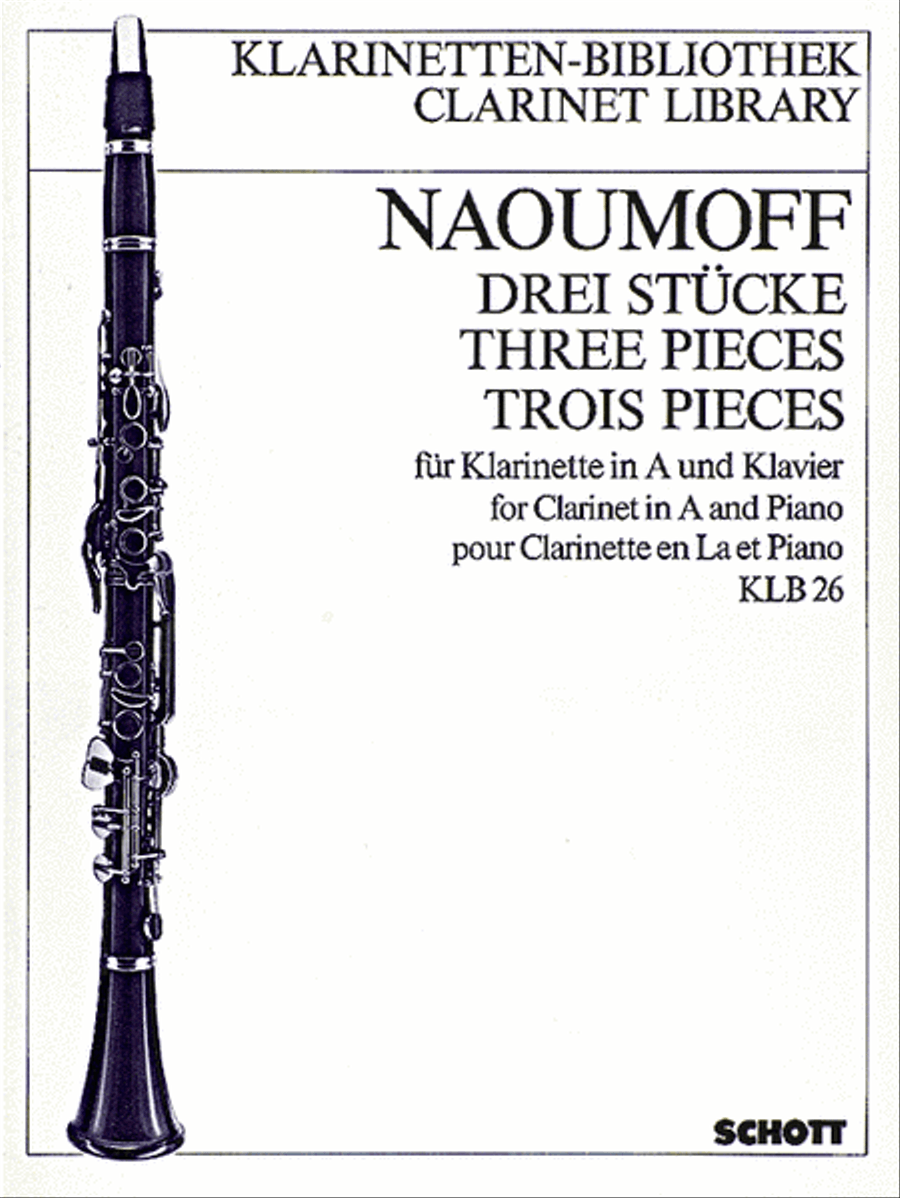 Three Pieces Three Pieces A Clarinet scores gallery preview page 1