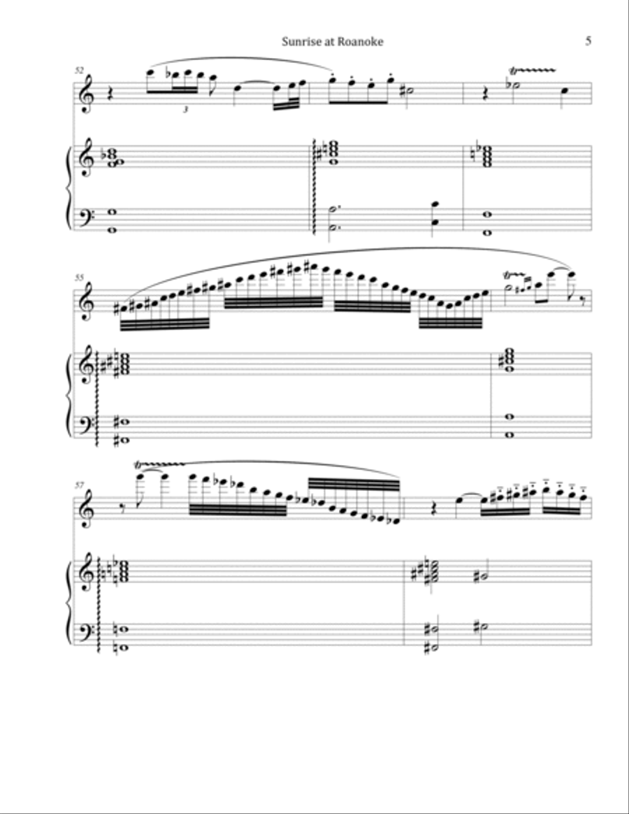 Sunrise at Roanoke Sunrise at Roanoke Flute scores gallery preview page 6