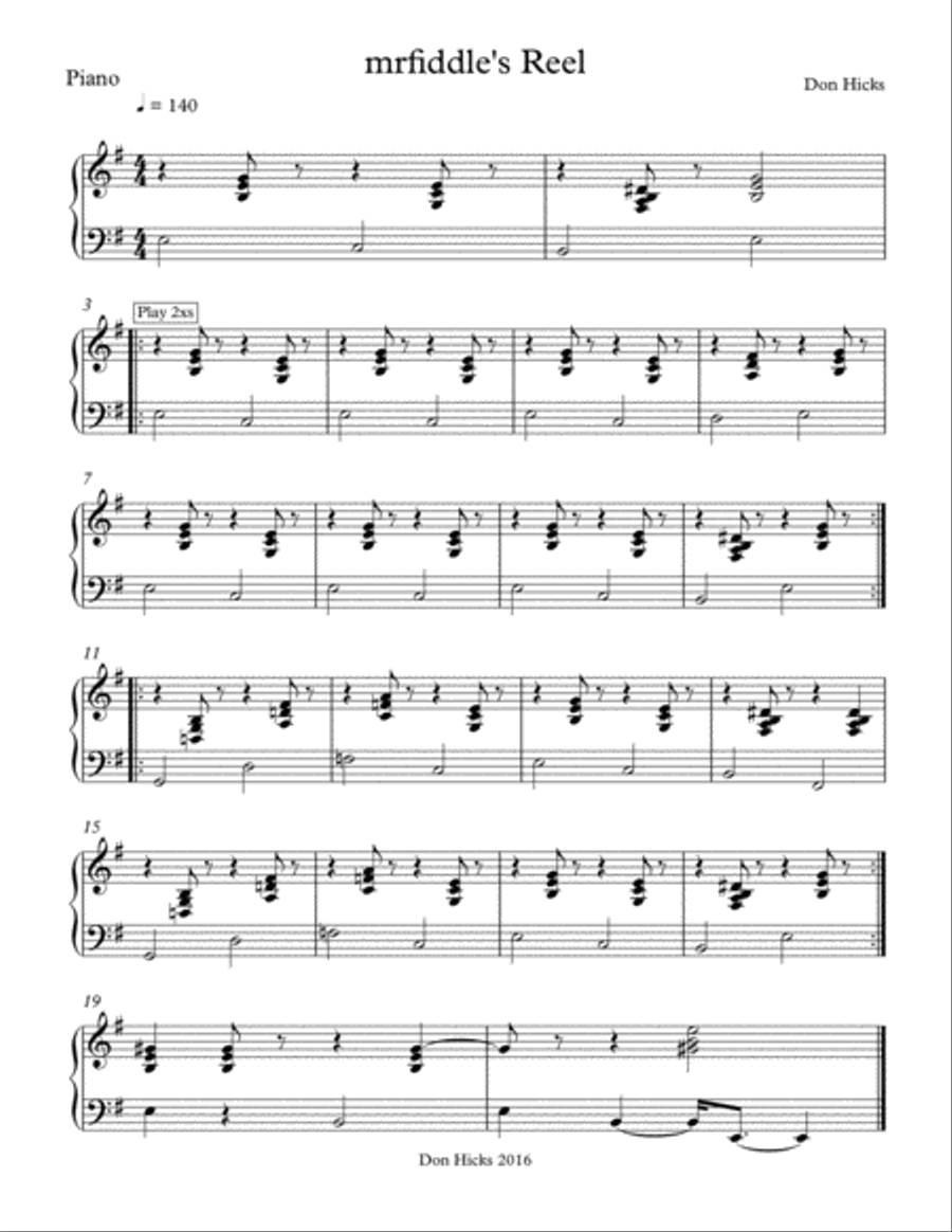 mrfiddle's Reel Large Ensemble scores gallery preview page 3