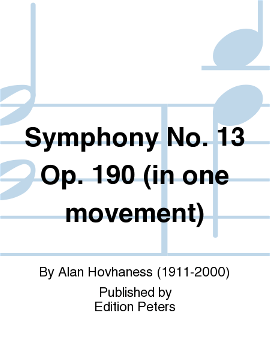Symphony No. 13 Op. 190 Full Orchestra scores gallery preview page 1
