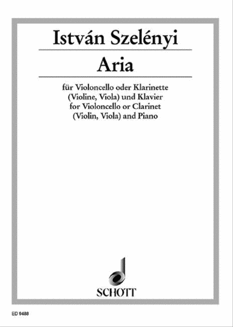 Aria Clarinet scores gallery preview page 1