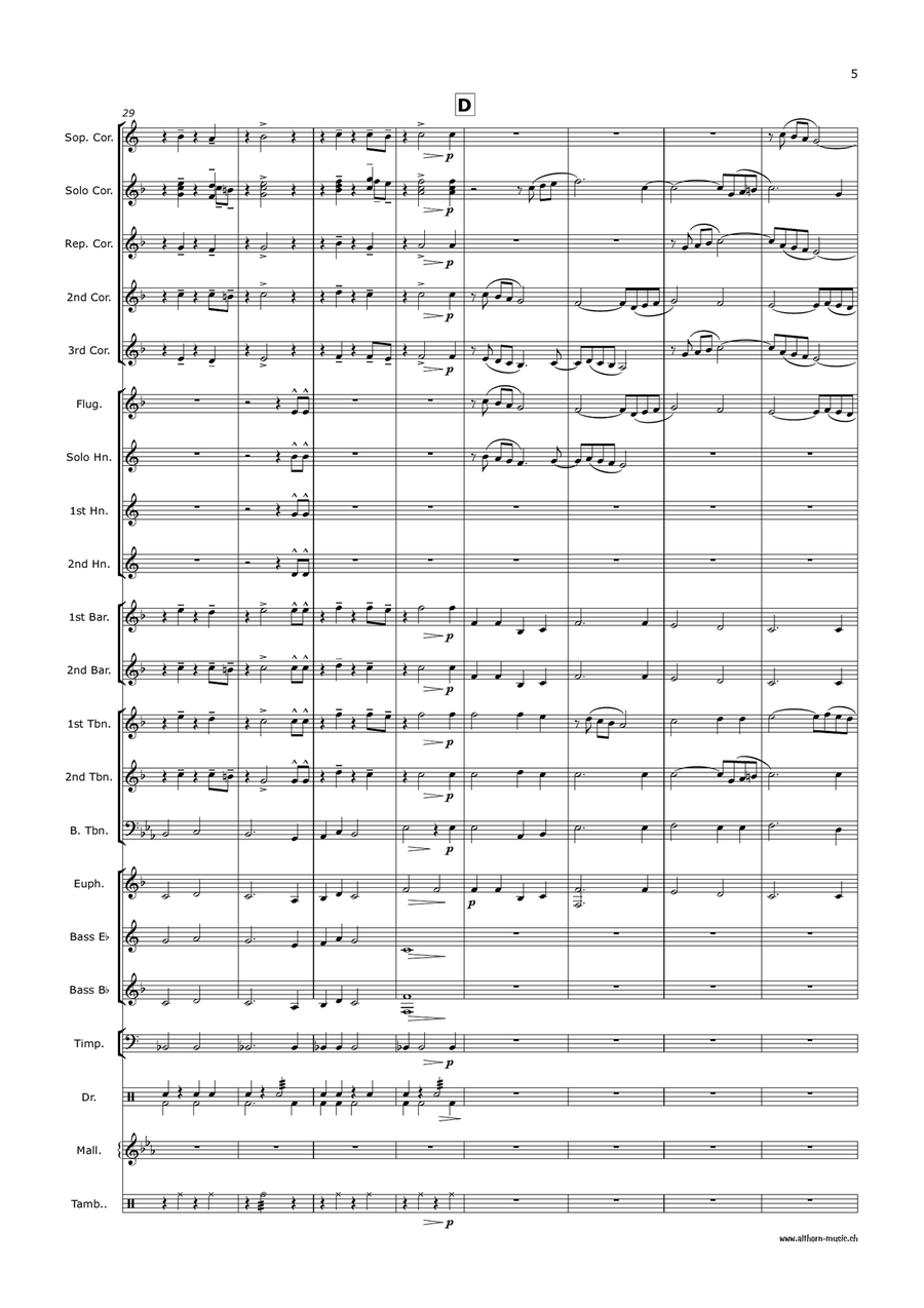 Passacaglia Brass Band scores gallery preview page 6