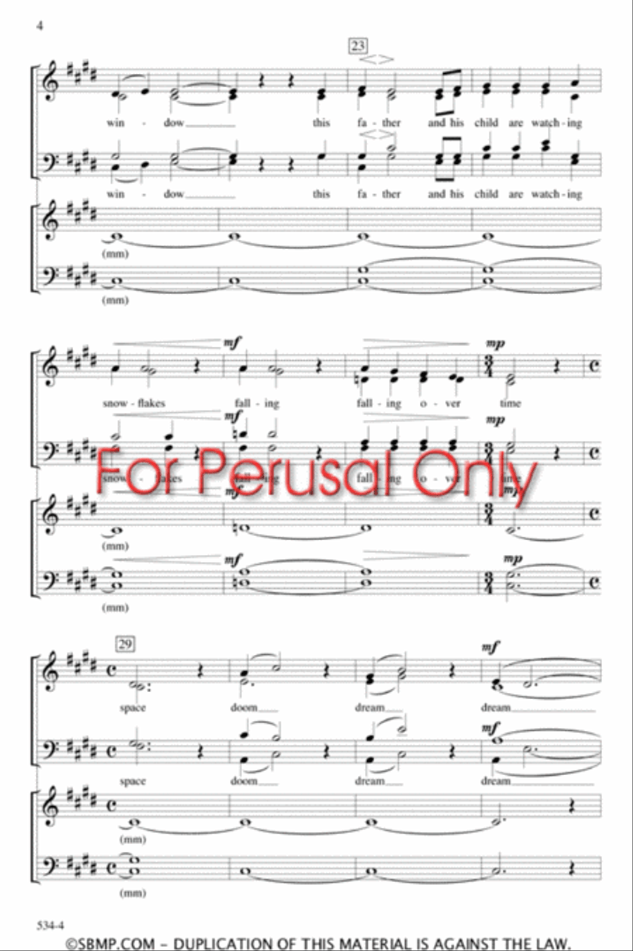 winter - SATB divisi Octavo Divisi scores gallery preview page 4