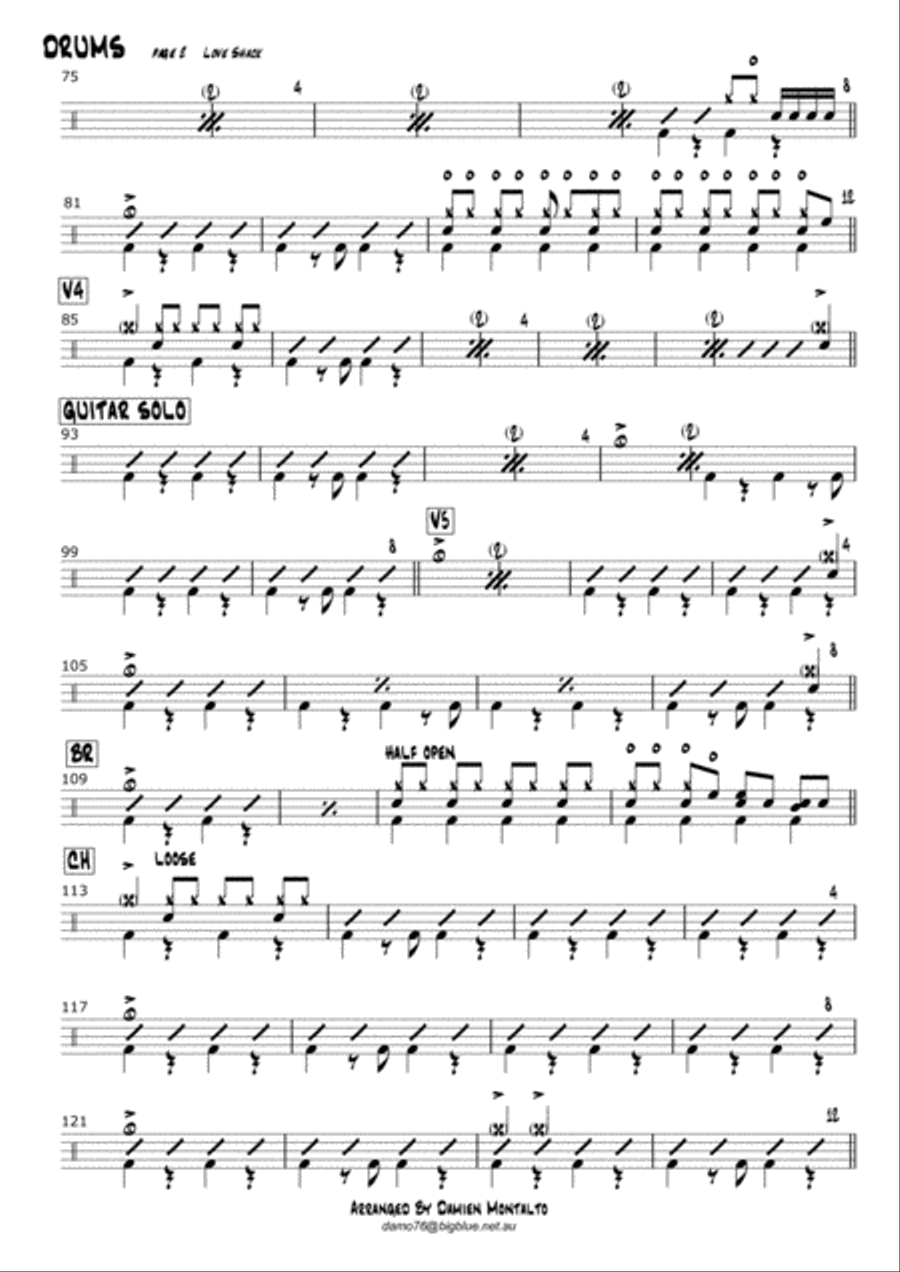 Love Shack Love Shack Small Ensemble scores gallery preview page 2