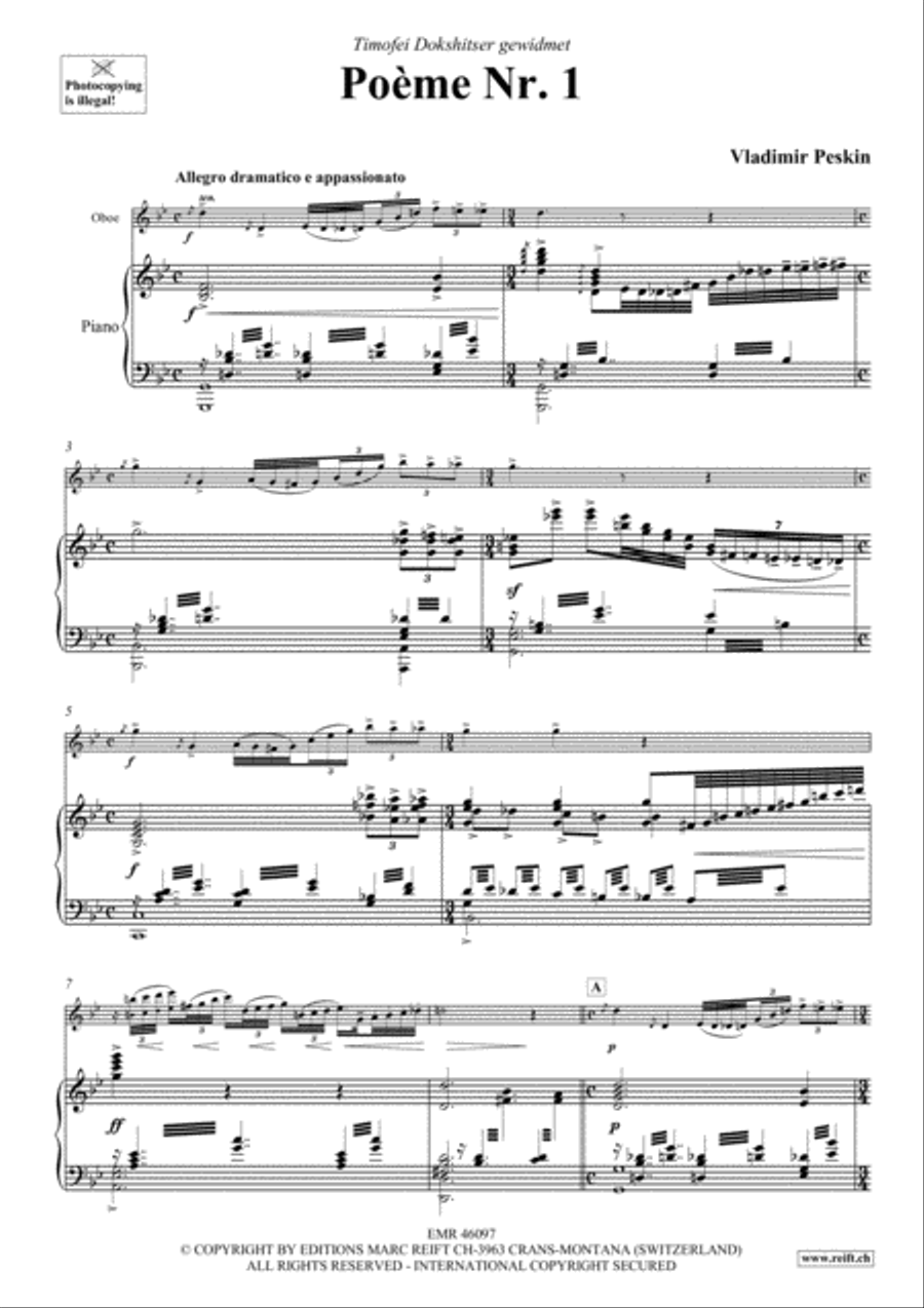 Poeme No. 1 Piano Accompaniment scores gallery preview page 4