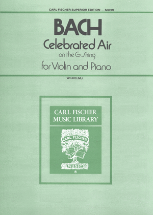 Book cover for Celebrated Air on the G String