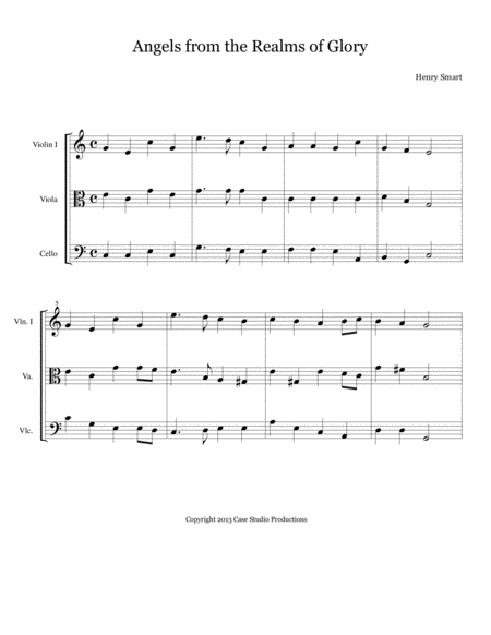 Christmas Trios II - violin, viola, cello