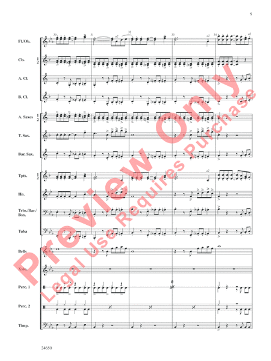 Salsa and Chips Salsa and Chips Concert Band scores gallery preview page 10