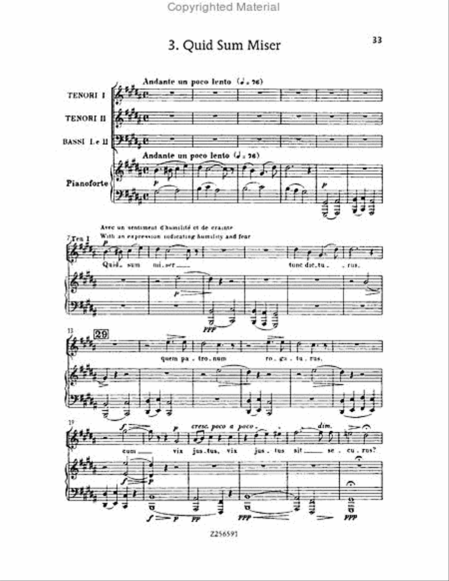Grande Messe du Morts, H 75 Choir scores gallery preview page 33