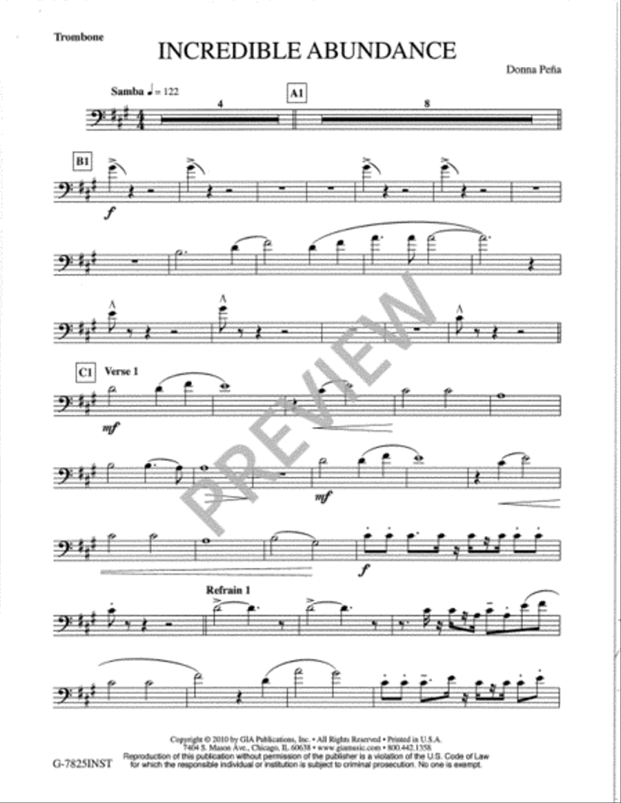 Incredible Abundance - Instrument edition Alto Saxophone scores gallery preview page 8