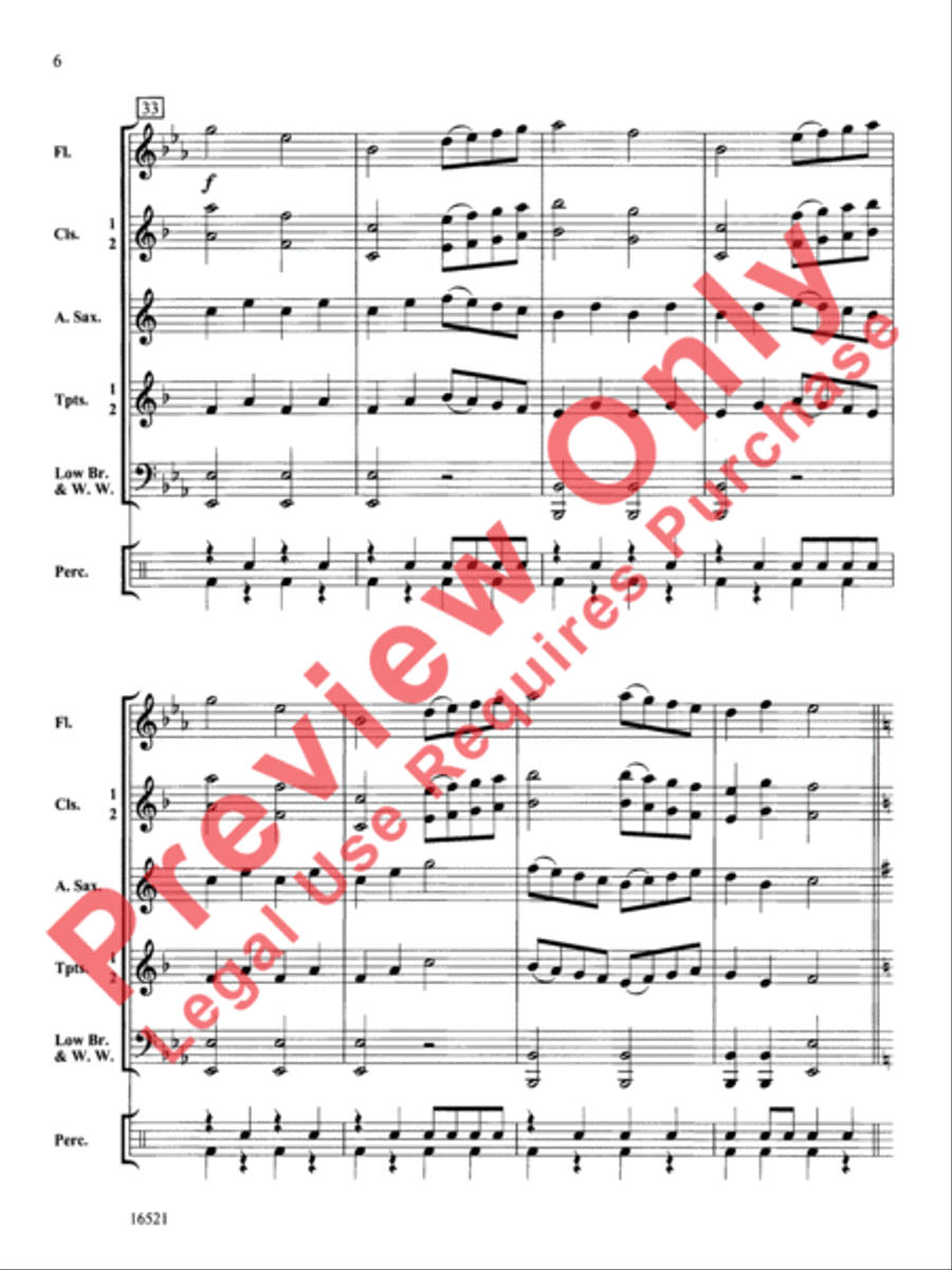 Fantasy on an Irish Clogging Tune Concert Band scores gallery preview page 7