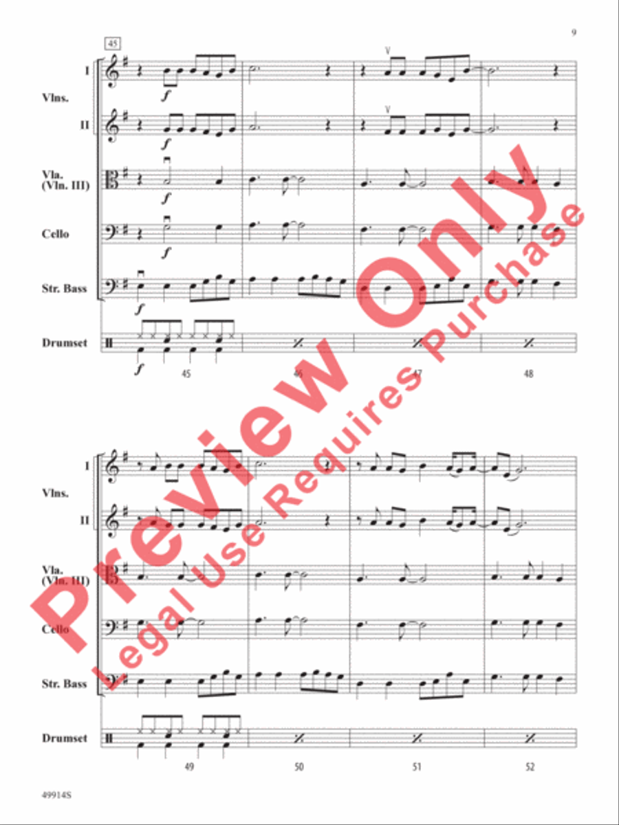 Flowers String Orchestra scores gallery preview page 10