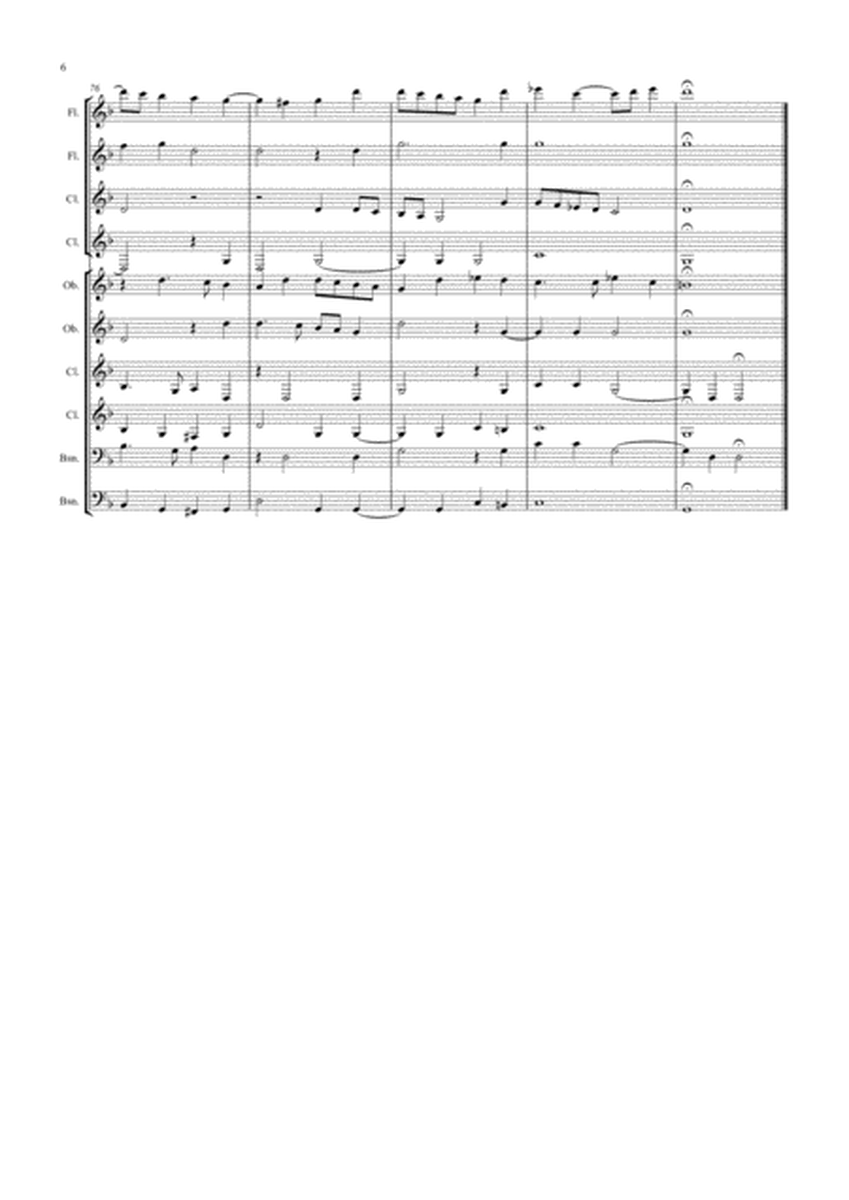 Gabrieli Sonata Pian e Forte - Arrangement for Woodwind Octet image number null