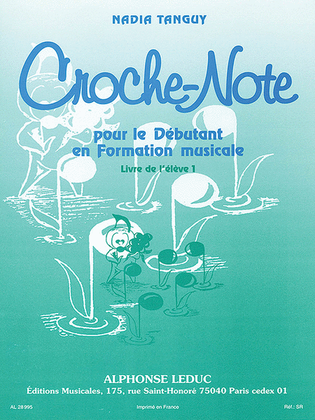Book cover for Croche-note - Livre De L'eleve Vol.1 (miscellaneous)