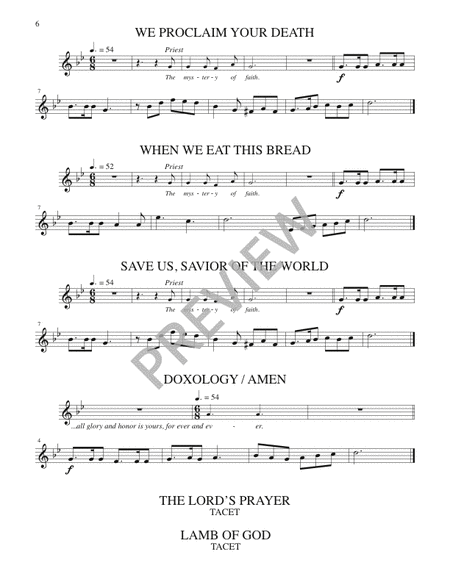 Mass of the Lamb - Instrument edition