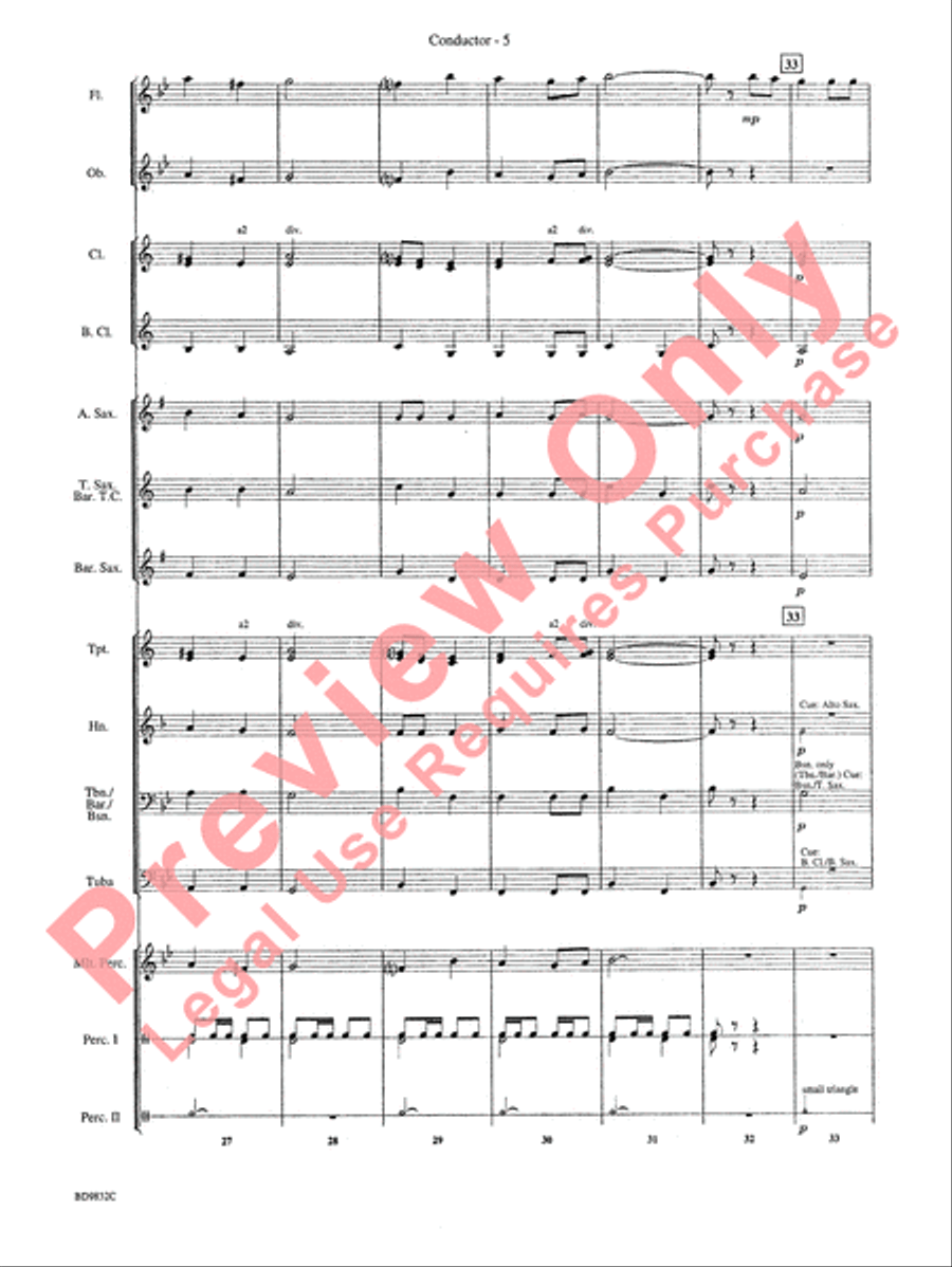 Freedom's March Freedom's March Concert Band scores gallery preview page 8