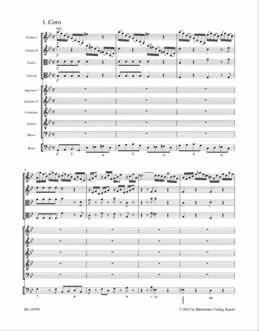 Dixit Dominus HWV 232 (Psalm 109) SSATB scores gallery preview page 2
