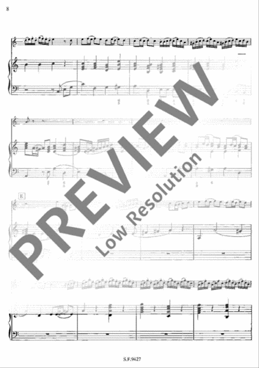 Concerto No. 16 A minor Flute scores gallery preview page 9