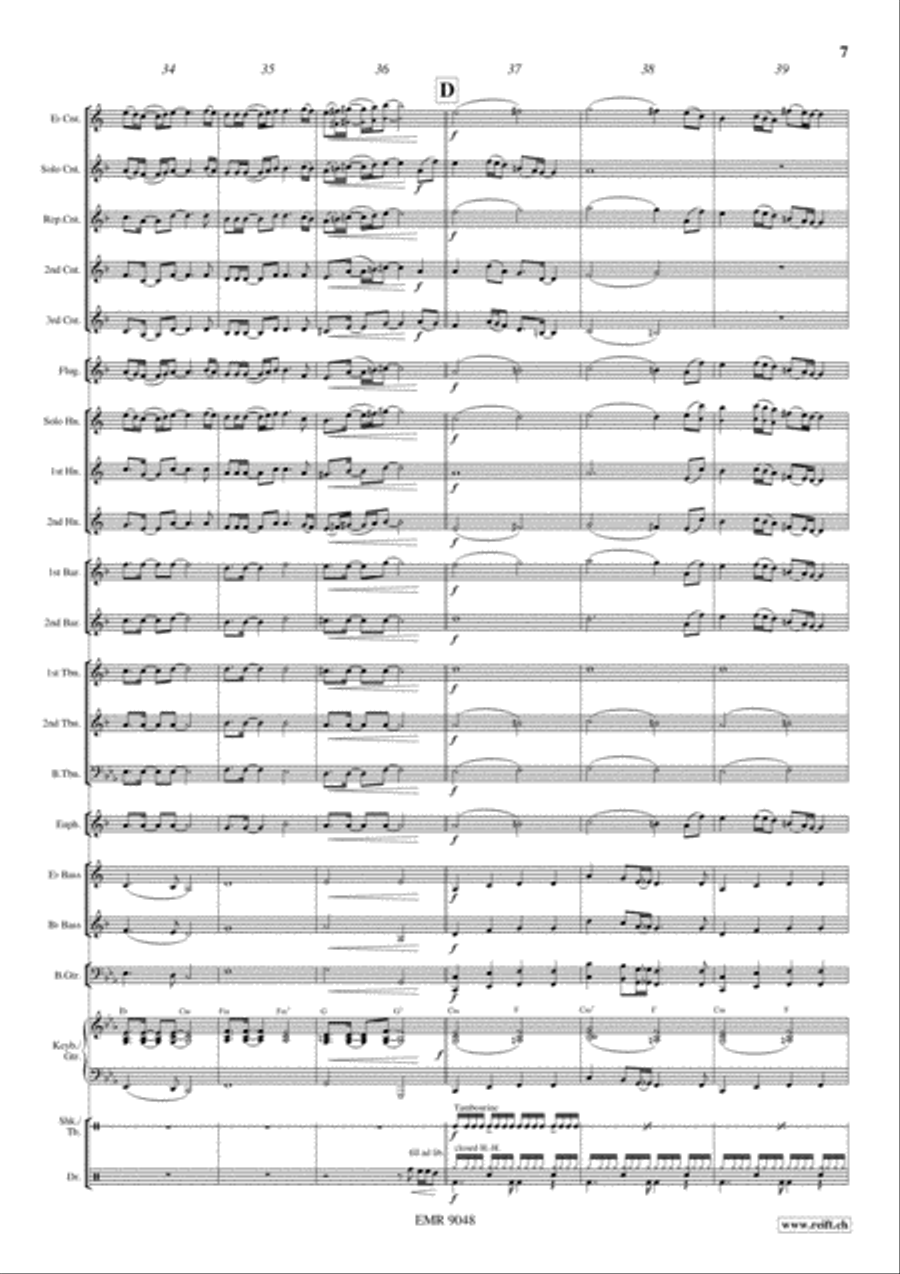 Earth Song Brass Band scores gallery preview page 8