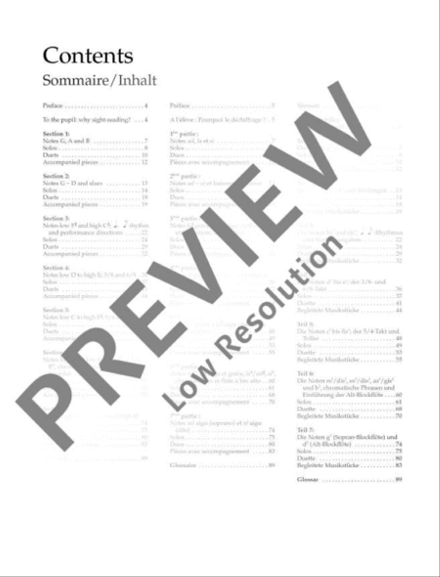 Recorder Sight-Reading 1 Recorder scores gallery preview page 4