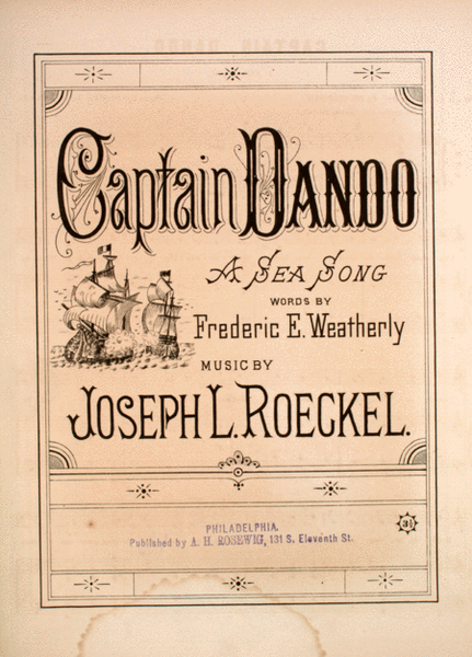Captain Dando. A Sea Song