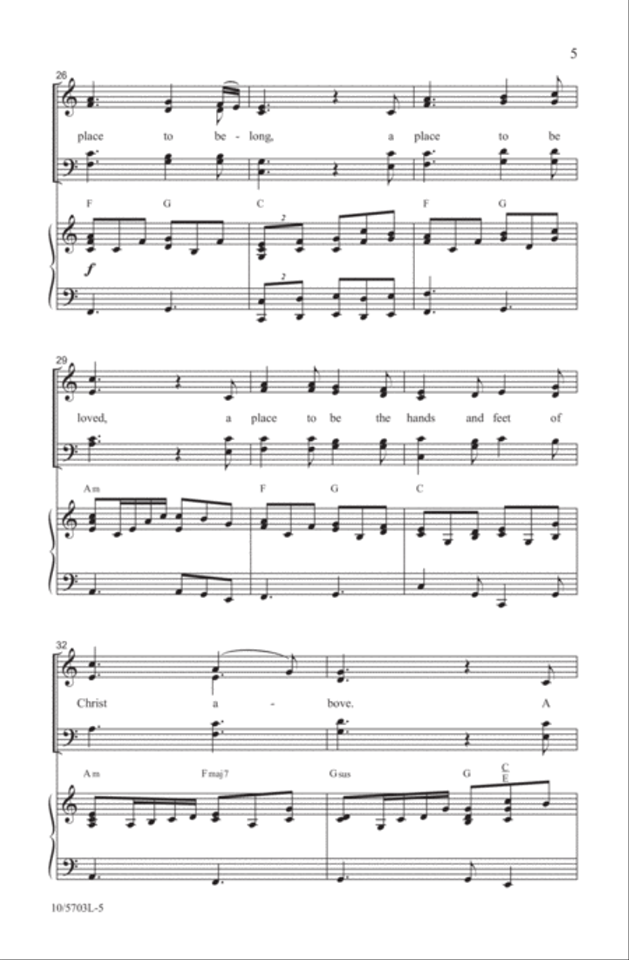 A Place to Belong A Place to Belong 4-Part scores gallery preview page 5