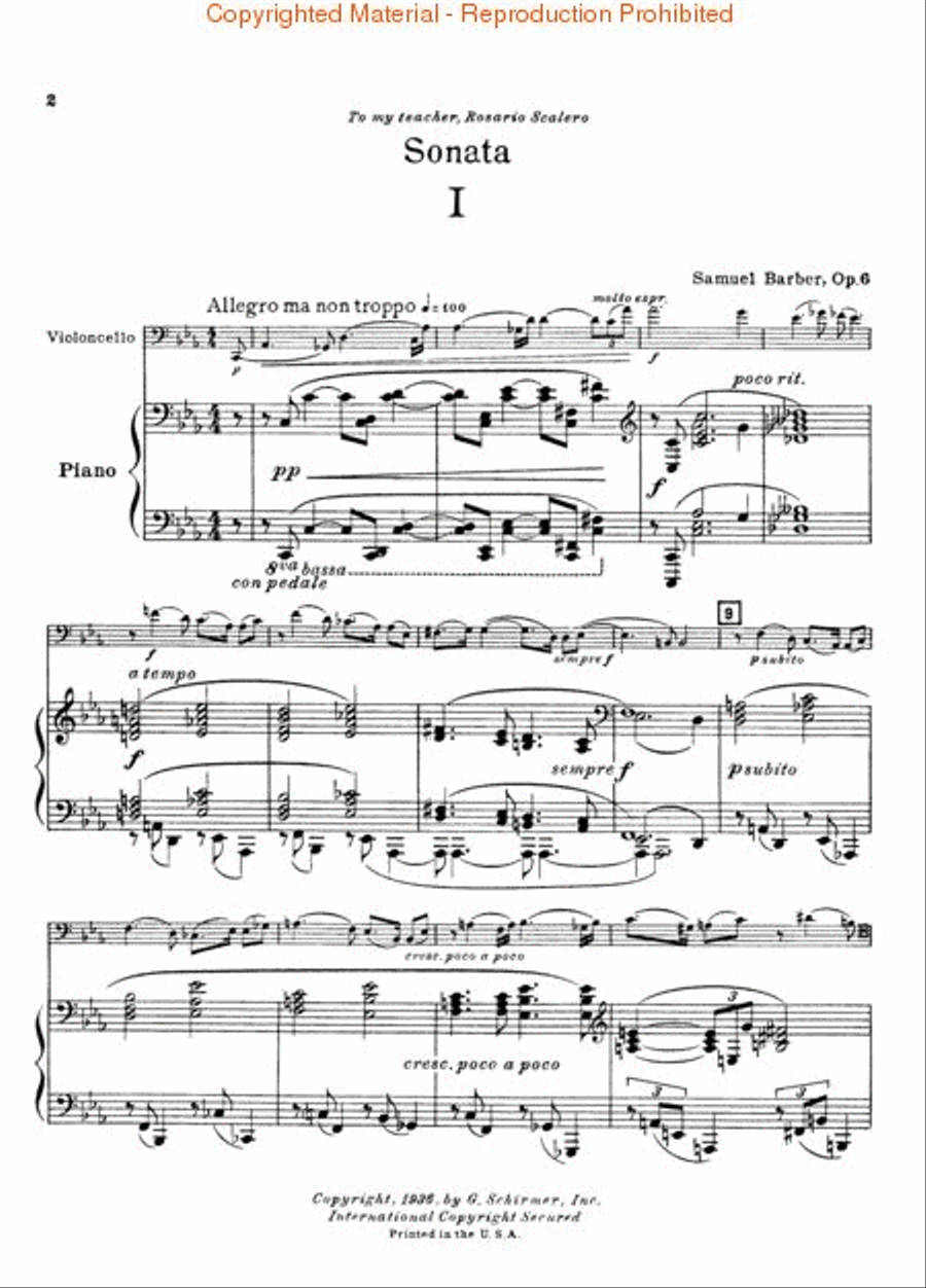 Sonata, Op. 6 Piano Accompaniment scores gallery preview page 3