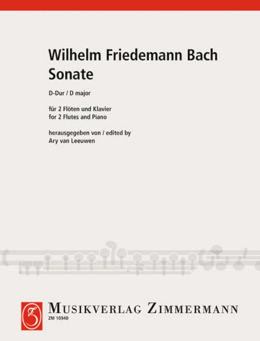 Sonata D major Sonata D major Flute Duet scores gallery preview page 1