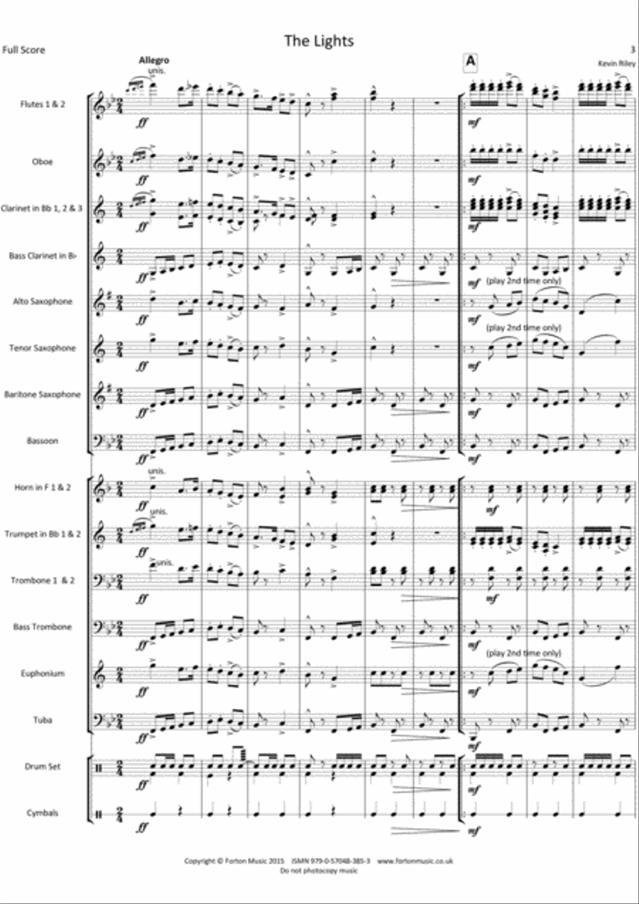 The Lights Concert Band scores gallery preview page 3