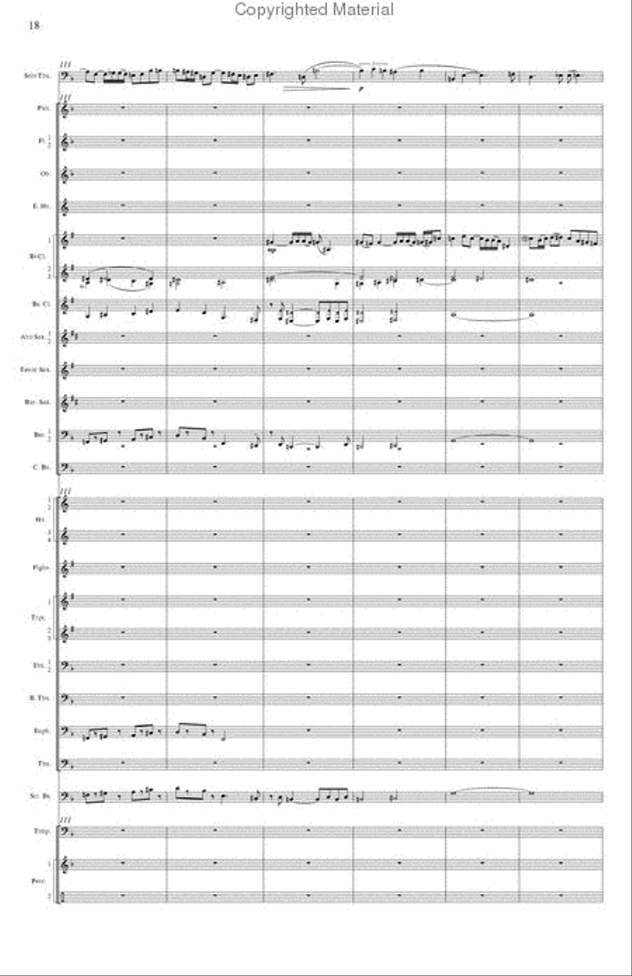Concerto for Tuba and Wind Band Concert Band scores gallery preview page 6