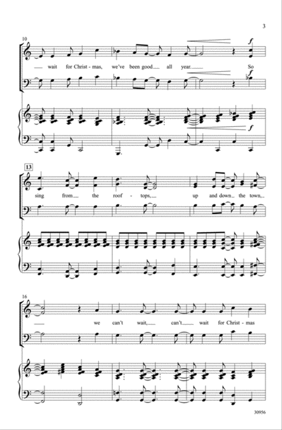 Can't Wait for Christmas 3-Part scores gallery preview page 3