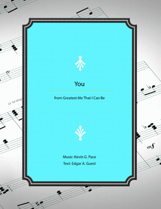 Book cover for You - vocal solo with piano accompaniment or piano solo