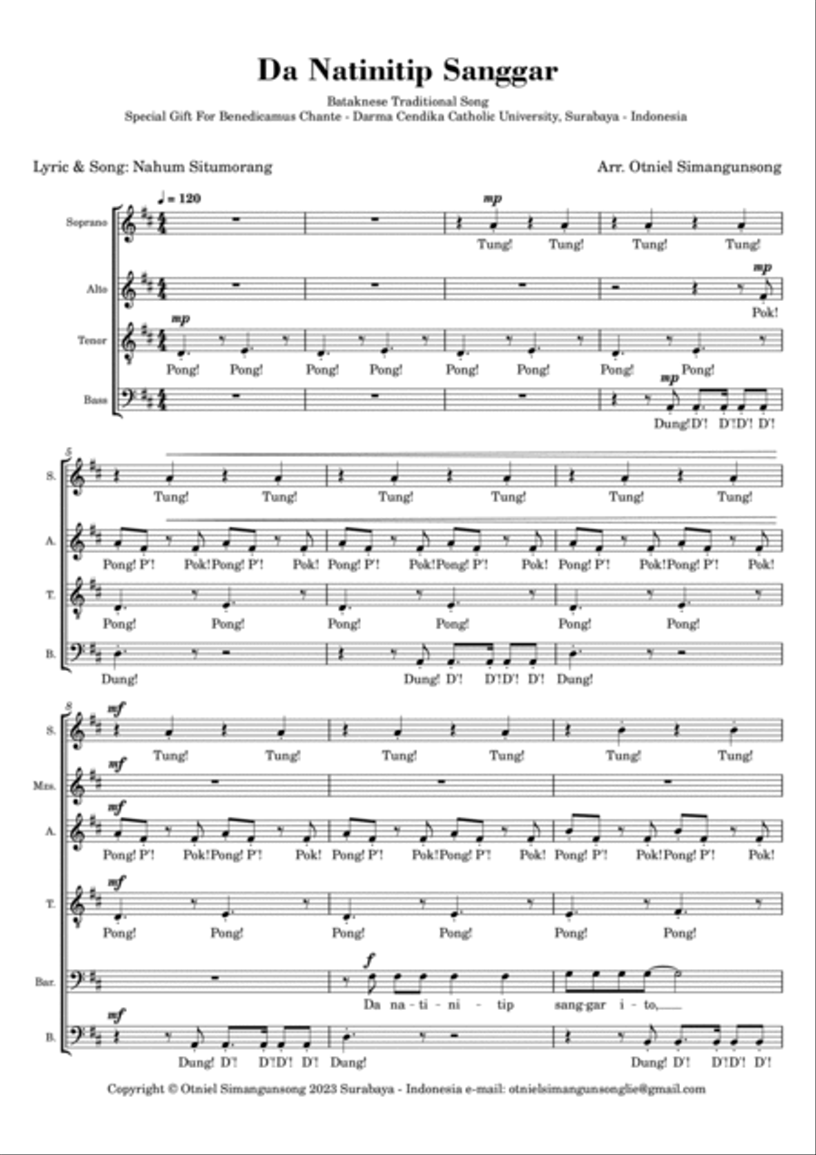 Da Natinitip Sanggar 4-Part scores gallery preview page 2