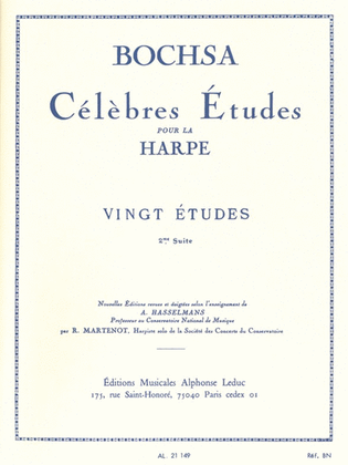 Book cover for Famous Studies For Harp (volume 2)